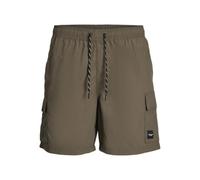JACK & JONES Jpstnaxos Jjcargo Swim AKM, Major Brown, XS Hombres