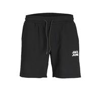 Jack&Jones JPSTNEWSOFT - Pantalones Cortos para Hombre, Color Negro y Detalles sin cepillar, Talla L