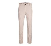 JACK & JONES Jpstollie Jjbenji Noos-Figura Decorativa Pantalones Chinos, Beige/Detalle: Cuadros, 31W x 32L para Hombre