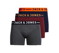Jack & Jones Junior Calzoncillo 'Jaclichfield' gris / naranja / rojo vino / negro 128 gris / naranja / rojo vino / negro