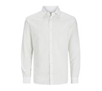 JACK & JONES Jjebreeze Shirt LS Sn Jnr Camisa de Manga Larga, Blanco, 176 para Niños