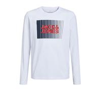 JACK & JONES Camiseta para niño con Logotipo, Blanco, 128