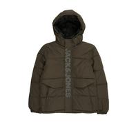 Jack & Jones Junior Chaqueta de invierno 'JCOSPEED' gris claro / verde 140 gris claro / verde
