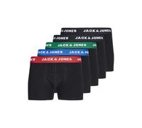 JACK&JONES JUNIOR JACHUEY Trunks 5 Pack Noos JNR, Bóxer Niños, Electric Blue Lemonade/Pack:Black & Black & Black & Black,