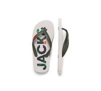 JACK&JONES JUNIOR JFWLOGO PALM PRINT FLIP FLOP JNR, Olive Night Detail Moonbeam, 38/39 EU