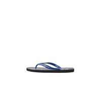 JACK&JONES JUNIOR Jfwlogo Palm Print Flip Flop Jnr Sandalias, Anthracite Detail Nautical Blue, 34/35 EU