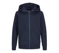 JACK & JONES JUNIOR Jjebradley Sudadera con Cremallera Moda juvenil Chaqueta, Azul Marino, 152 cm para Niños