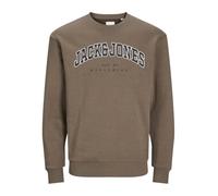 JACK&JONES JUNIOR Jjecaleb Varsity Sweat Crew Neck Sn Mni Sudadera, Canteen/Fit:Loose, 128 para Niños