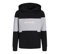 JACK&JONES JUNIOR JJELEGACY Blocking Sweat Hood Noos MNI, Sudadera con Capucha Niños, Black/Detail:Blocking,