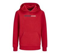 JACK&JONES JUNIOR JJEPLAYER Sweat Hood Noos JNR, Sudadera con Capucha Niños, True Red,