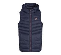JACK&JONES JUNIOR JJESPRINT Puffer Bodywarmer Hood JNR, Steppweste Niños, Navy Blazer/Detail:True Red Stitches, 176
