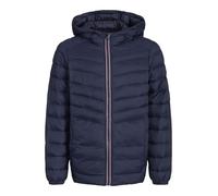 JACK&JONES JUNIOR JJESPRINT Puffer Hood JNR Chaqueta Acolchada, Navy Blazer/Detail:True Red Stitches, 140 para Niños