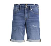 JACK&JONES JUNIOR Jjirick Jjicon GE 633 I.k Sn Jnr-Pantalones Cortos Vaqueros, Azul Denim, 146 cm para Niños