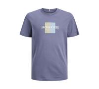 JACK&JONES JUNIOR JORFREDERIKSBERG Box tee SS C.N SN JNR Camiseta, Nightshadow Blue/Detail:AW24, 128 para Niños