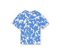 JACK&JONES JUNIOR Jormarbella AOP tee SS Crew Neck Jnr Camiseta, Cloud Dancer/AOP:AOP W Blue, 128 para Niños