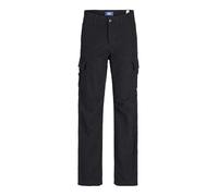 JACK & JONES JUNIOR JPSTKANE JJBARKLEY Cargo Pant Moda juvenil Pantalones Tipo, Black, 128 para Niños