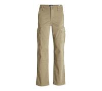 Beige Cotton/Elastane Pantalones Cargo Corte Relaxed Boys 128 EU