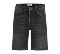 JACK&JONES JUNIOR Pantaloncini in jeans da ragazzo, Black Denim/Detail:am 363 - Am 389, 164