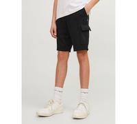 JACK & JONES JUNIOR Shorts cargo de felpa. Color Negro