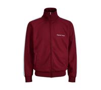 Jack & Jones Junior Sudadera con cremallera 'Cotedazur' azul claro / rojo oscuro / blanco 164 azul claro / rojo oscuro / blanco