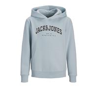 Jack & Jones Junior Sudadera 'JJECALEB' azul pastel / negro / blanco 176 azul pastel / negro / blanco