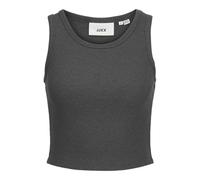 Jack & Jones Jxfallon STR SL Rib Top JRS Noos Camiseta de Tirantes para Mujer, Gris Oscuro, S