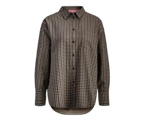JACK & JONES Jxjamie Check Flannel LS Shirt Wvn, Slate Black, L Mujeres