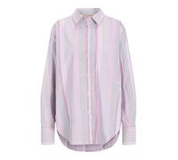 JACK&JONES JXJAMIE LS Relaxed Poplin Shirt WVN Noos, Camisa Mujer, Fuchsia Red/Stripes:Multi,