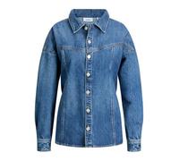 JACK & JONES Jxjamila LS Denim R282 DNM Ln - Camiseta para Mujer, Medio De Mezclilla Azul, S