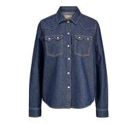 JACK & JONES Jxjules LS Denim Shirt DNM Ln, Dark Azul Denim, XS