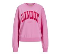 Jack & Jones JXMERLE Spring RLX LS Crew SWT - Pantalones Cortos, Morning Glory/Print:London, S