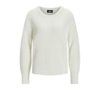Jack&Jones JXMILA LS Twist Crew Neck Knit Noos suéter, Snow White, XS De Las Mujeres