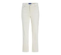 Jack & Jones Jxnice SL-stra ANK Crop MW C8170 Dnm Sn Jeans, Blanco Vaquero. Detalles: Blanco Apagado, 26W x 32L Mujeres