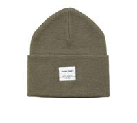 JACK & JONES Knit Beanie Jaclong-Gorro de Punto Noos, Verde Oliva, Talla única Hombres