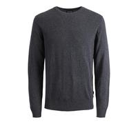 JACK & JONES Knit Crew Neck JJEEMIL Punto Cuello Redondo , Dark Grey Melange, XL de los Hombres