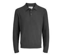 JACK & JONES Knit LS Jprcccooper-Polo de Punto, Volcanic Ash, M Hombres