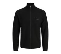 JACK & JONES Knit Zip Cardigan Jcofusion-Chaqueta de Punto con Cremallera, Negro, M para Hombre