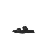 JACK & JONES Leather Sandal, Jfwvenice-Sandalias de Piel Hombre, Negro, 42 EU