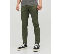 JACK & JONES Pantalones Chinos para Hombre, 2 Unidades, Corte Ajustado, Pantalones Chinos, Black/Dusty Olive, 36W / 36L