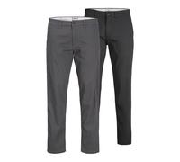 JACK & JONES Lote de 2 pantalones chinos. Color Negro + Gris