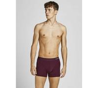 JACK & JONES Lote de 3 calzoncillos bóxer. Color Burdeos + marino + negro