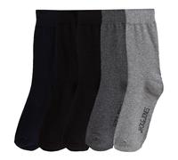 JACK & JONES Lote de 5 calcetines. Color Negro + Gris