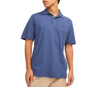 JACK & JONES Male Einfarbig Poloshirt Polo, Azul marítimo, M para Hombre