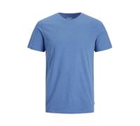 JACK & JONES Male Einfarbig T-Shirt Camiseta, Azul, S para Hombre