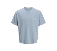 JACK & JONES Male Gedruckt T-Shirt Joracapulco Type tee SS Crew Neck, Skyway, S Hombres