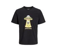 JACK & JONES Camiseta amarillo / verde / negro / blanco, Talla M