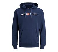 JACK & JONES Male Hoodie Logo, Insignia Blue/REG FIT, XL