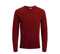 JACK & JONES Male Jersey de Punto en V, Rojo (Red Dahlia), XL