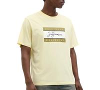 JACK & JONES Male Logo T-Shirt Jorfrederiksberg Box Script tee SS Cn Ln, Crema Doble, L Hombres