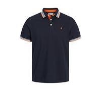 JACK & JONES Male Plus Size Einfarbig Poloshirt Polo, Navy Negro, 6XL Hombres